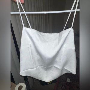 Vintage Satin Tie Back Top